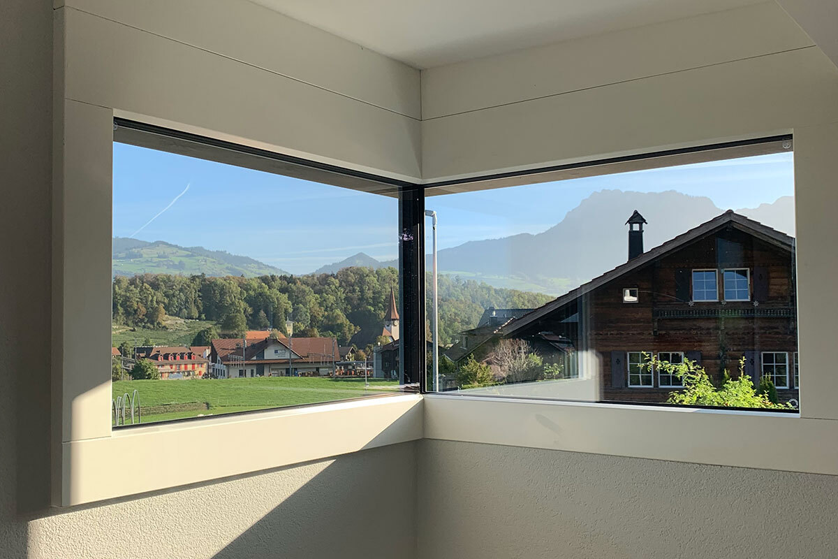 Wohnung mit Aussicht auf Spiezberg und Umgebung